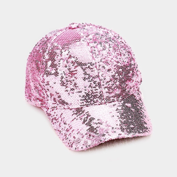 sequin baseball cap